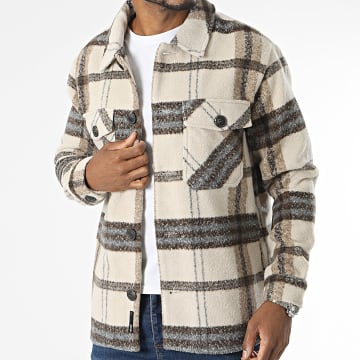 Only And Sons - Cane Beige Polar Fleece Over Shirt