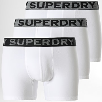 Superdry - Lot De 3 Boxers Classic Blanc