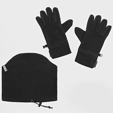 Urban Classics - TB3865 Juego de guantes y cubrecuellos negros