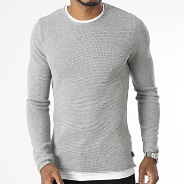  Tiffosi - Sweat Crewneck Alabastro Gris Chiné