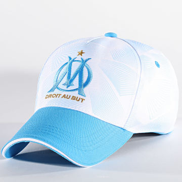  OM - Casquette Logo M23021 Blanc Bleu Clair