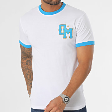 OM - M23007C Camiseta de fútbol azul cielo blanca