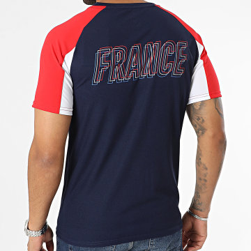 FFF - Camiseta cuello pico F23015C Azul Marino Rojo