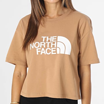 T-shirt Femme CHIPIE - Couleur Beige Foncé/grise - 100% Coton - Neuf Avec étiquettes