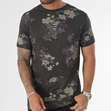  Deeluxe - Tee Shirt Fall 03V1130M Gris Anthracite Floral
