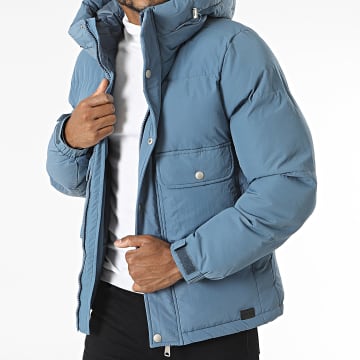 Kymaxx - Parka con cappuccio azzurro