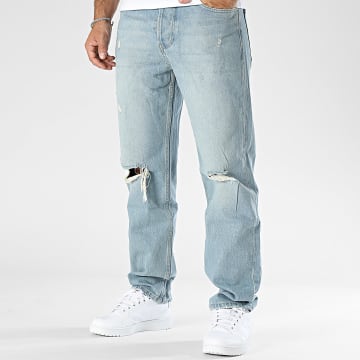 2Y Premium - Jeans baggy con lavaggio blu