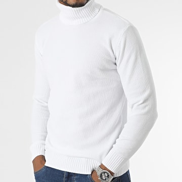 Pull Col Roulé GANT - Femme - Blanc - Taille S - Coton - Occasion