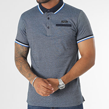 Deeluxe - Drexler Polo Korte Mouw Glimmend Navy