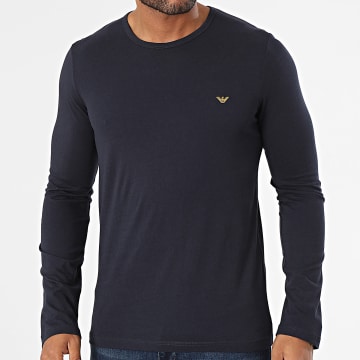  Emporio Armani - Tee Shirt Manches Longues 111653-3F722 Bleu Marine