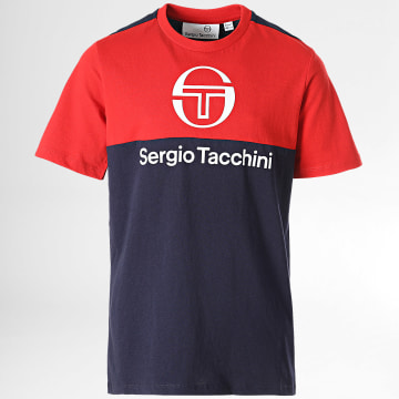  Sergio Tacchini - Tee Shirt Enfant Brave Bleu Marine Rouge