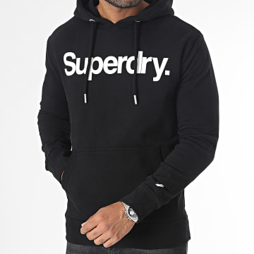 Superdry - Sweat Capuche Logo Classic Noir
