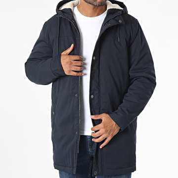 Only And Sons - Parka larga con capucha Alexander Azul marino