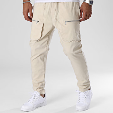 Uniplay - Pantaloni cargo beige chiaro