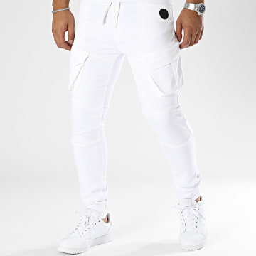 Zelys Paris - Pantalones cargo blancos