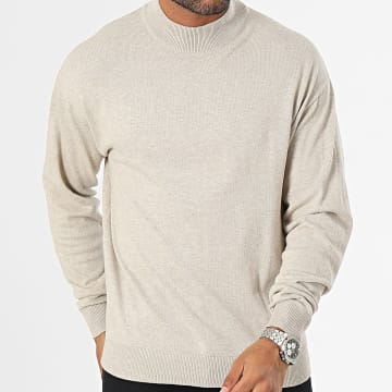 Jack And Jones - Pull Emil Beige Chiné