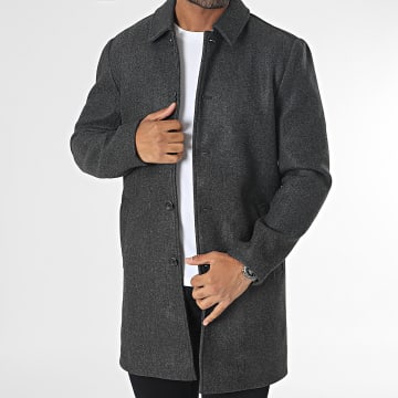 Only And Sons - Manteau Adam Gris Anthracite Chiné