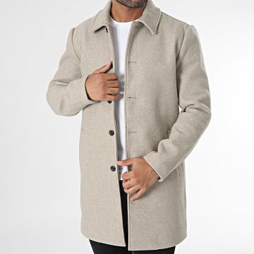 Only And Sons - Abrigo Adam Chiné Beige