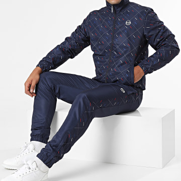 Sergio Tacchini - Tuta da ginnastica Scotland 40265 blu navy