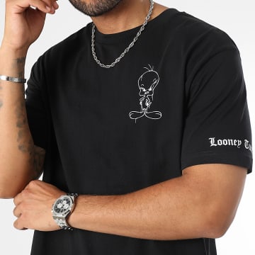 Looney Tunes - Angry Tweety Oversize Camiseta Large Negro