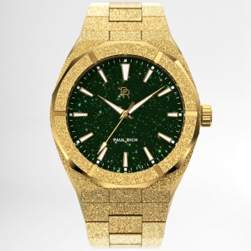  Paul Rich - Montre Frosted Star Dust 45mm Green Gold