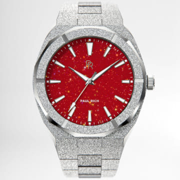  Paul Rich - Montre Frosted Star Dust 42mm Silver Red