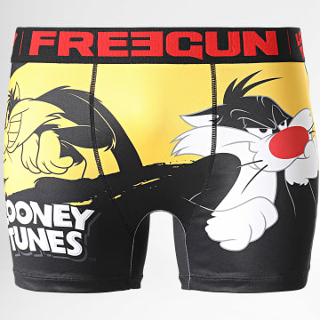  Freegun - Boxer Looney Tunes Noir Jaune
