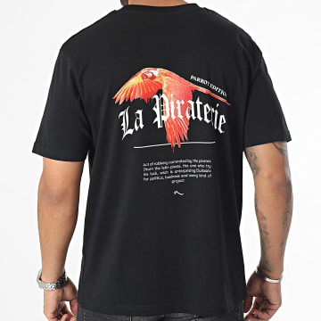  La Piraterie - Tee Shirt Oversize Parrot Edition Noir