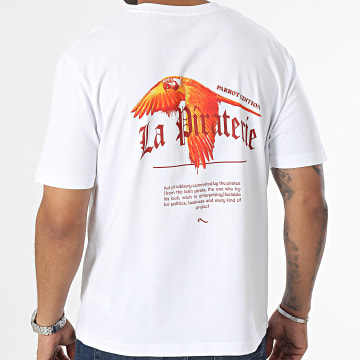  La Piraterie - Tee Shirt Oversize Parrot Edition Blanc