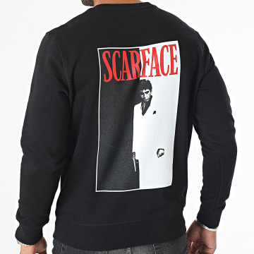 Scarface - Sudadera con cuello redondo Poster Negro
