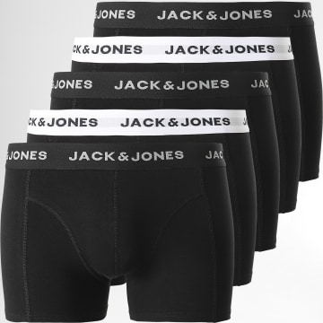  Jack And Jones - Lot De 5 Boxers Solid Noir