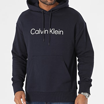 Calvin Klein - Felpa con cappuccio Hero Logo Comfort 1345 blu navy