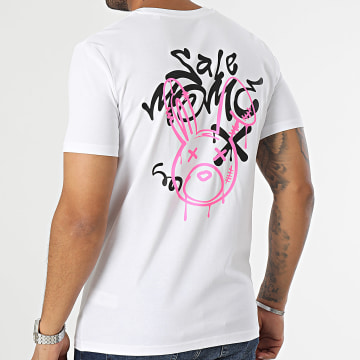  Sale Môme Paris - Tee Shirt Lapin Graffiti Head Blanc