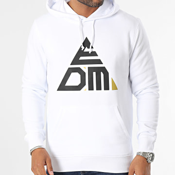 EDM By Malty 2BZ - Sweat Capuche Logo Blanc Noir