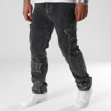 2Y Premium - Jeans screziati grigio antracite