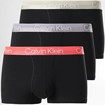  Calvin Klein - Lot De 3 Boxers Modern Structure NB2970A Noir