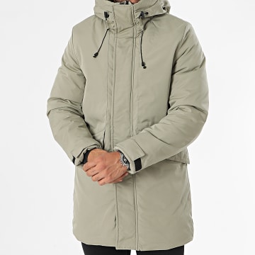  Frilivin - Parka Capuche Vert Kaki Clair