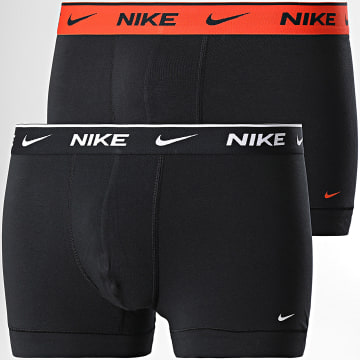 Nike - Juego de 2 bóxers de algodón elástico KE1085 Negro
