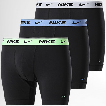 Nike - Juego de 3 calzoncillos bóxer KE1007 Negro