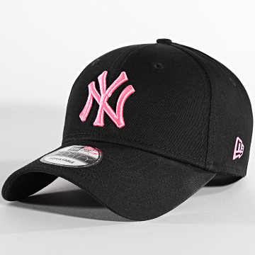 New Era - 9Forty Neon Gorra New York Yankees Negro Rosa