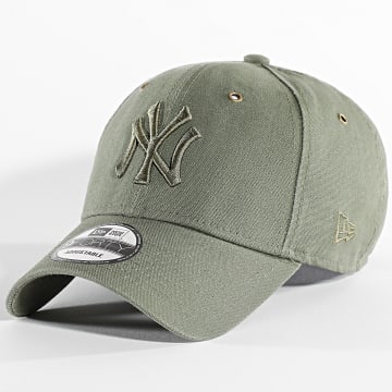  New Era - Casquette 9Forty Washed Canvas New York Yankees Vert Kaki