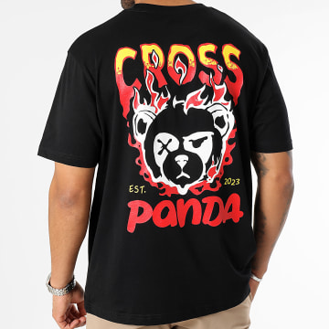  Cross Panda - Tee Shirt Oversize Large Est 2023 Noir