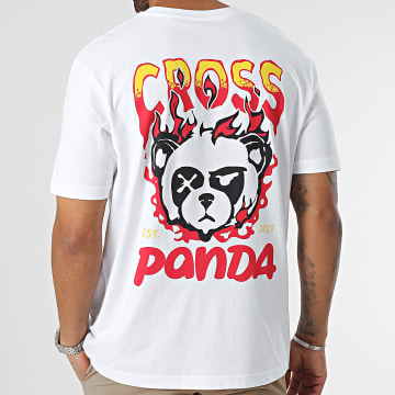  Cross Panda - Tee Shirt Oversize Large Est 2023 Blanc