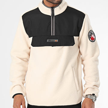 Ellesse - Veste Zipp?�e Polaire Zinco SHT19077 Ecru Noir - LaBoutiqueOfficielle.com