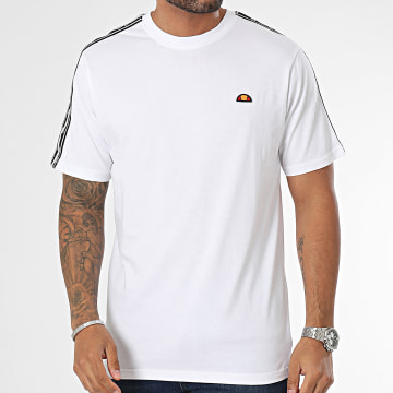 Ellesse - Vintas Camiseta Rayas SXT19088 Blanco Reflectante