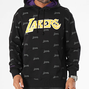 Mitchell and Ness - Sweat Capuche Los Angeles Lakers Noir