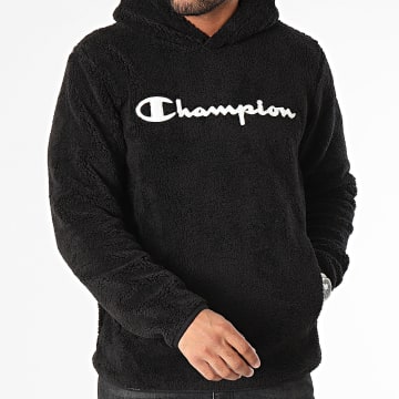 Champion - Sudadera polar con capucha 214973 Negro
