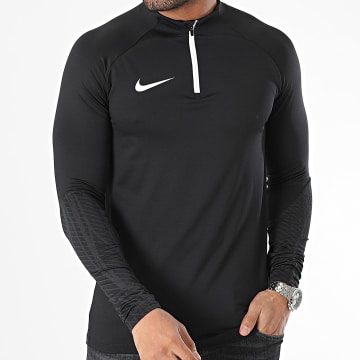 Nike - Maglietta a maniche lunghe con zip DR2294 Nero