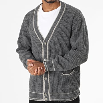 Uniplay - Cardigan Gris Anthracite Chiné
