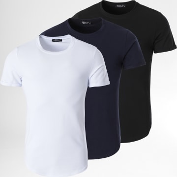 Uniplay - Set di 3 magliette bianche e nere della Marina